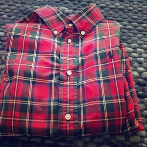 Boys Ralph Lauren dress shirt plaid 7